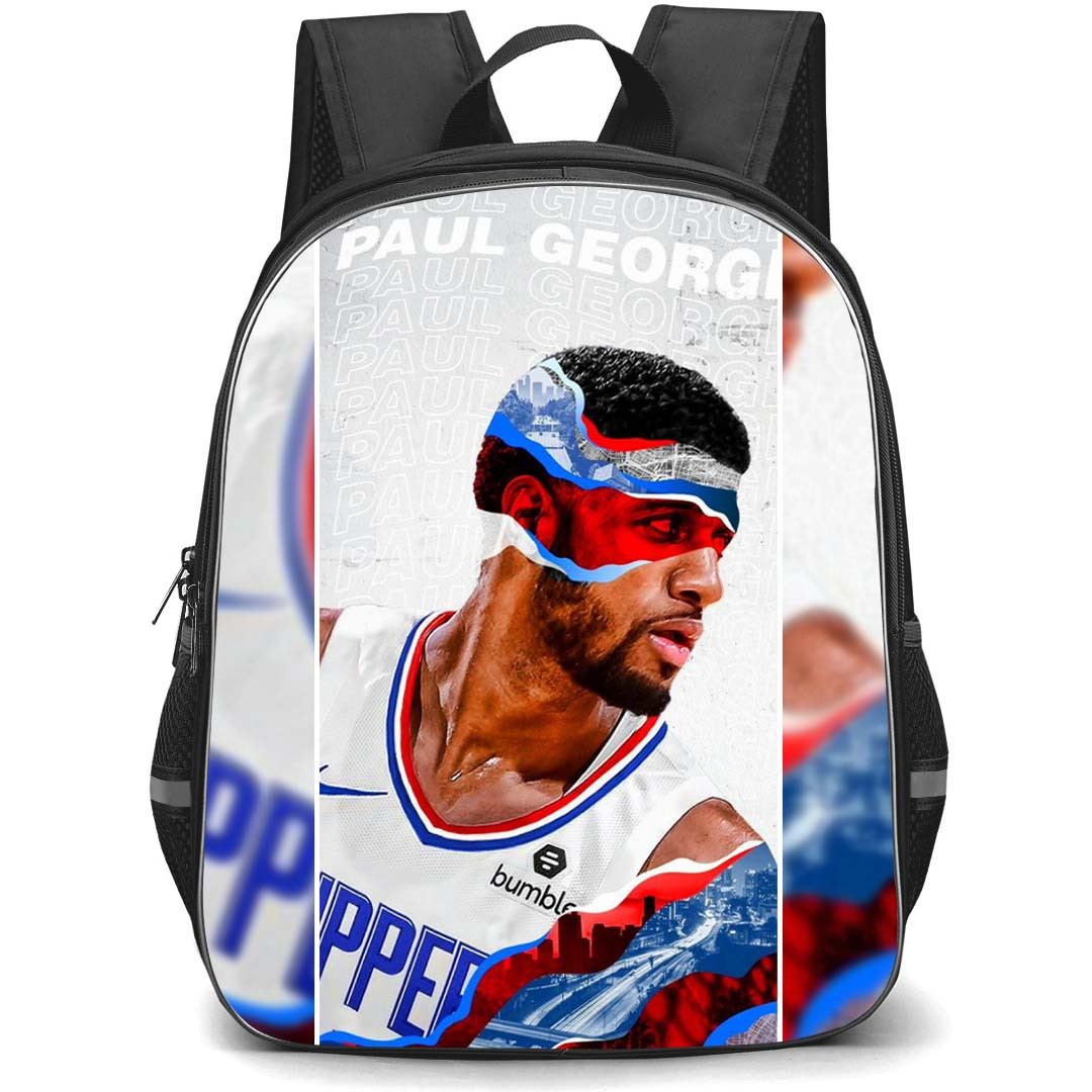NBA Paul George Backpack StudentPack - Paul George Side Port On Graphic Art Poster