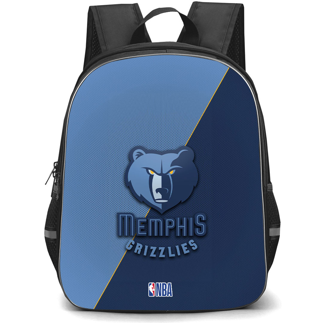 NBA Memphis Grizzlies Backpack StudentPack - Team Logo On Blue Background