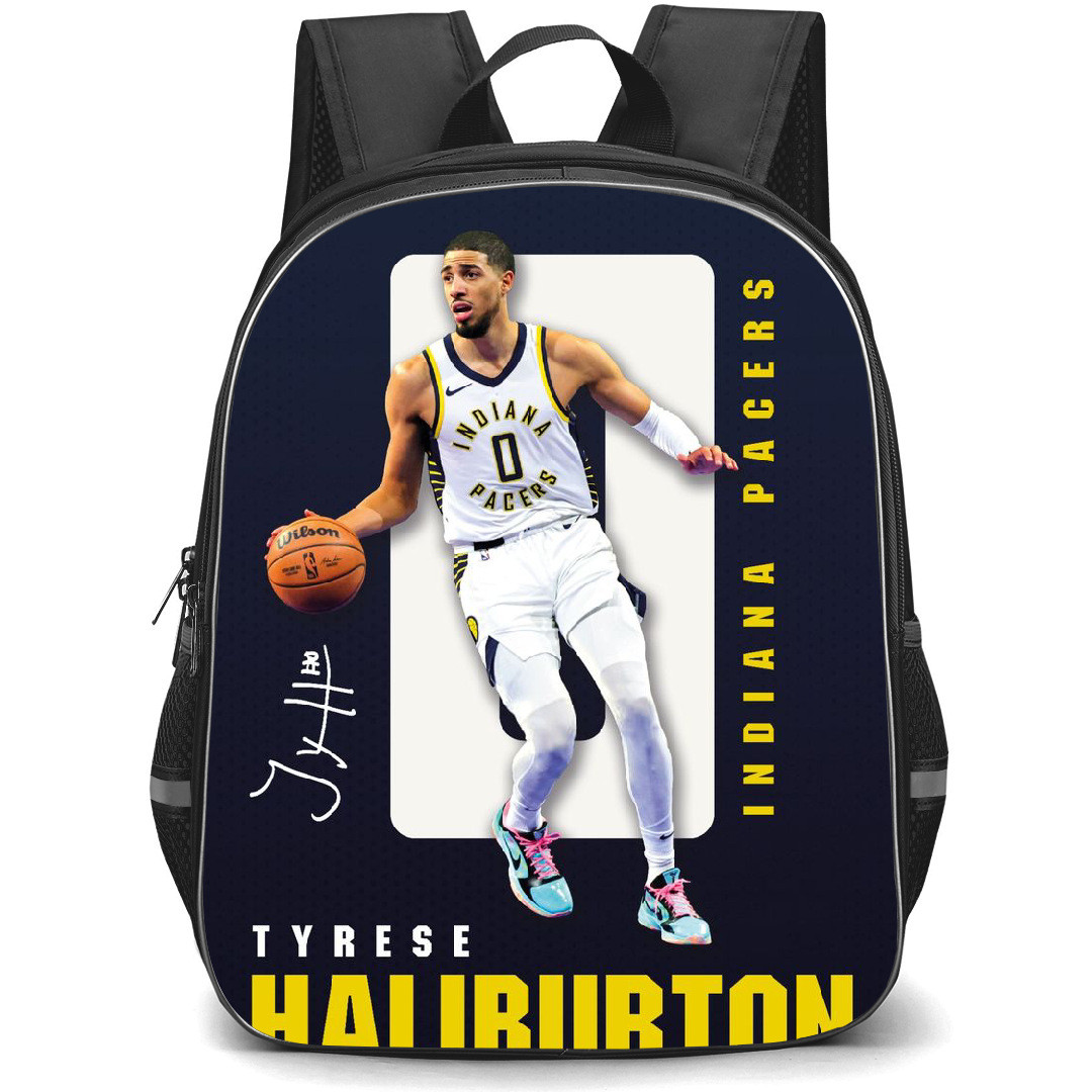 NBA Tyrese Haliburton Backpack StudentPack - Tyrese Haliburton Indiana Pacers Dribbling Poster