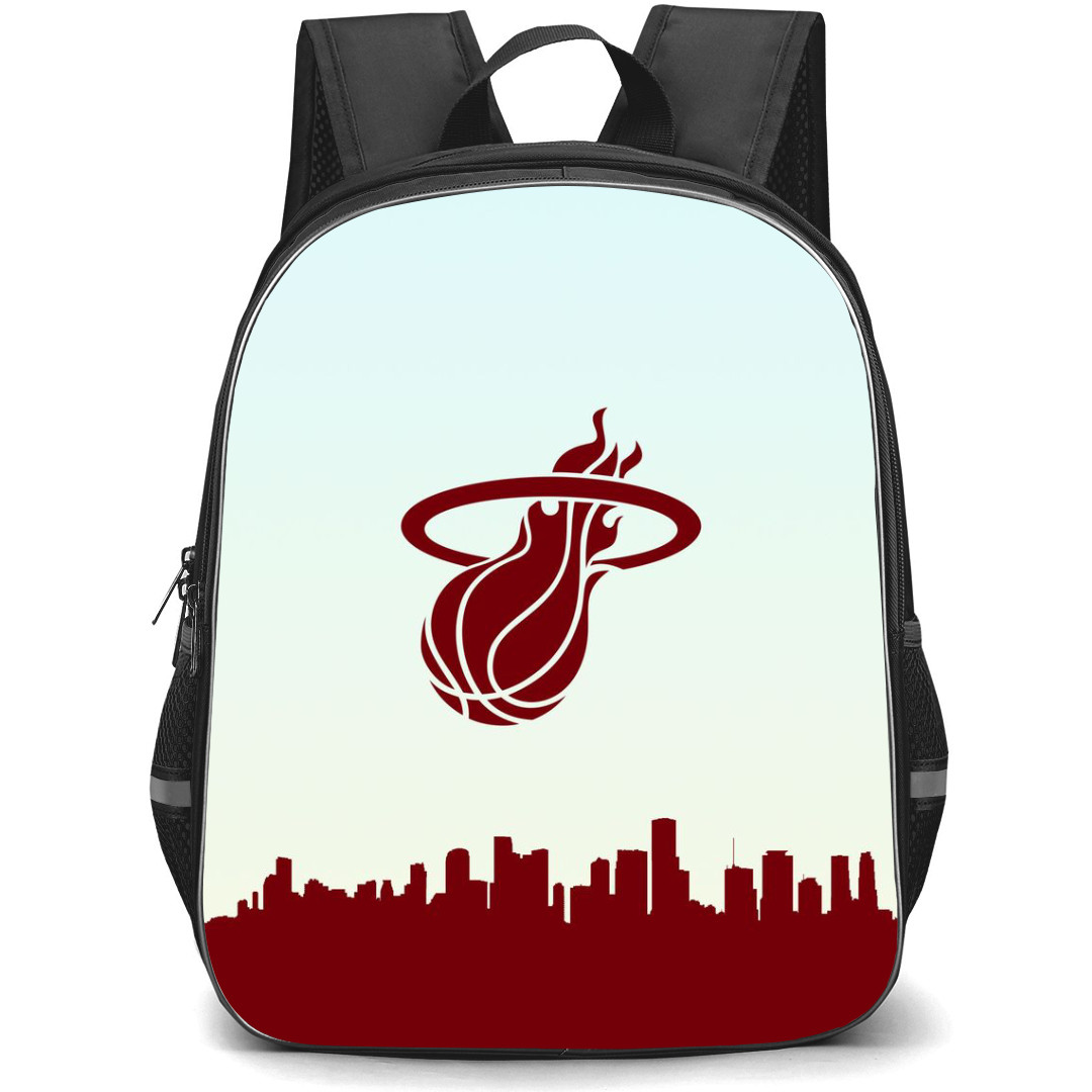 NBA Miami Heat Backpack StudentPack - Miami Heat Silhoutte Art Logo
