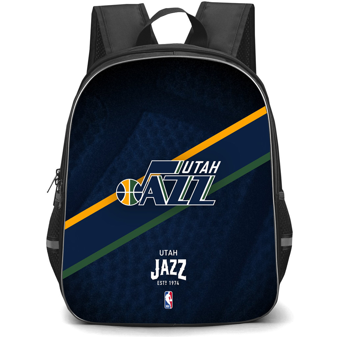 NBA Utah Jazz Backpack StudentPack - Team Logo Stripe Background