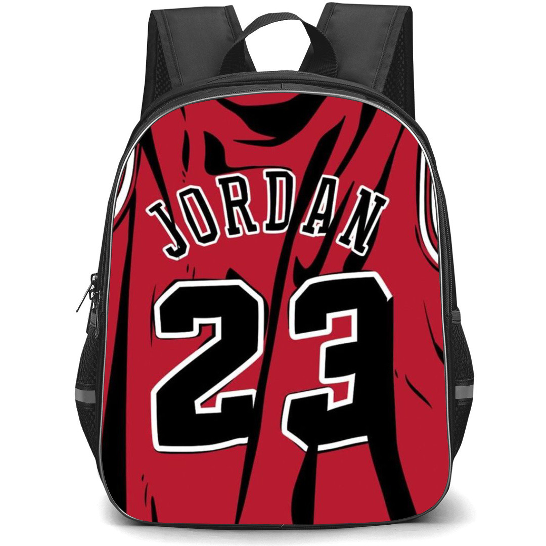 NBA Michael Jordan Backpack StudentPack - Michael Jordan 23 Jersey Illustration Art
