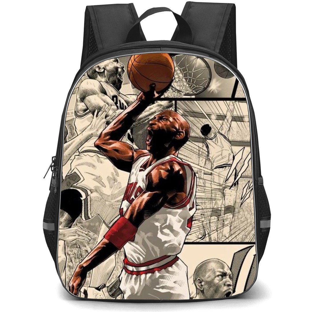 NBA Michael Jordan Backpack StudentPack - Michael Jordan Comic Version Poster