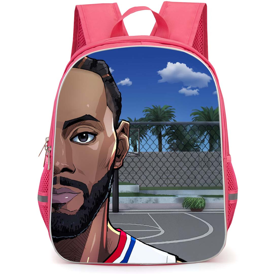 NBA Kawhi Leonard Backpack StudentPack - Kawhi Leonard Half Portrait Illustration Poster