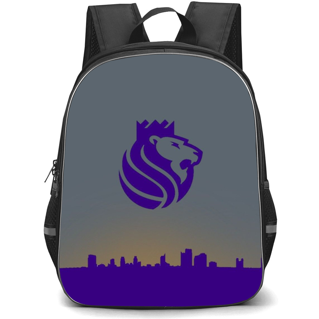 NBA Sacramento Kings Backpack StudentPack - Sacramento Kings Watercolor Art Logo