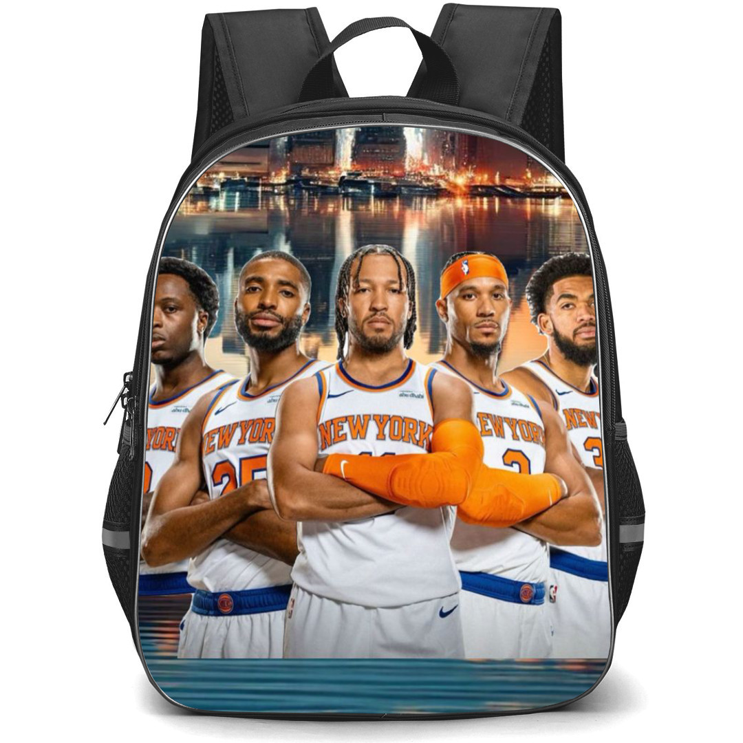 NBA New York Knicks Backpack StudentPack - New York Knicks All 5 Knicks Starters Poster