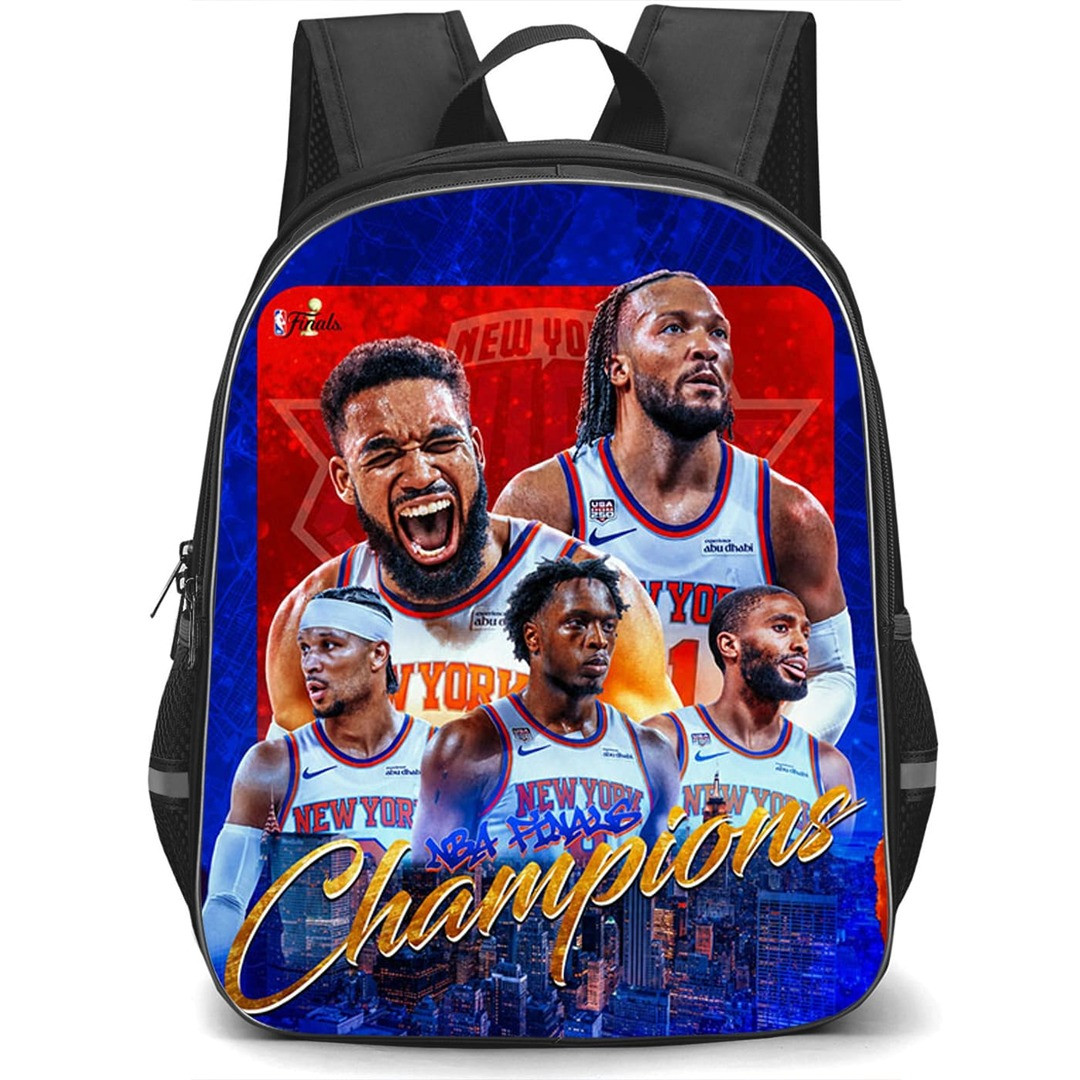 NBA New York Knicks Champions Backpack School Bag StudentPack - New York Knicks NBA Finals Champions Skyline Team Poster