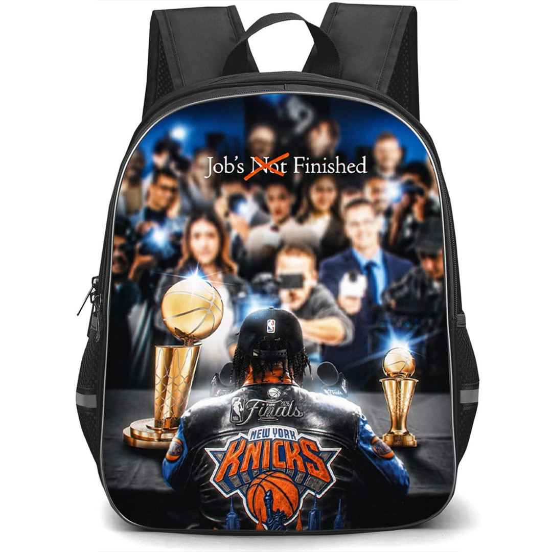 NBA New York Knicks Champions Backpack School Bag StudentPack - New York Knicks NBA Jobs Not Finished Finals Press Conference Poster