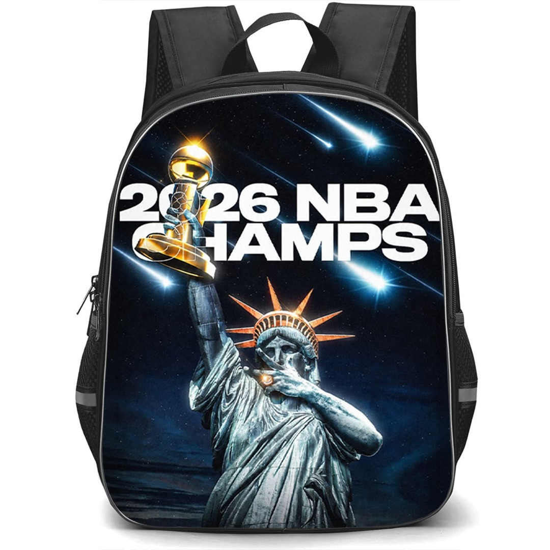 NBA New York Knicks Champions Backpack School Bag StudentPack - New York Knicks NBA Liberty Trophy Champions Poster