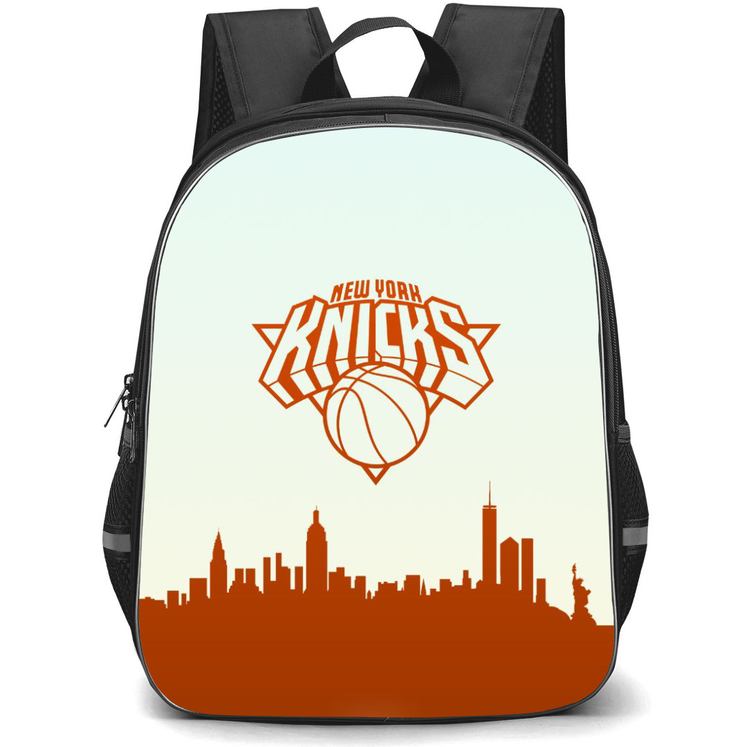 NBA New York Knicks Backpack StudentPack - New York Knicks Watercolor Art Logo