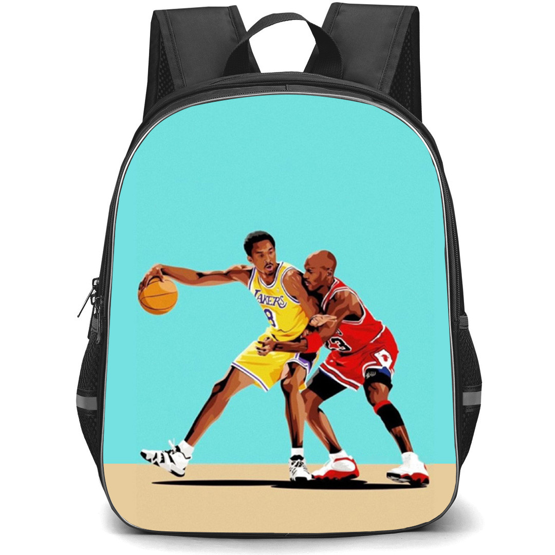 NBA Kobe Bryant Backpack School Bag StudentPack - Kobe Bryant Ball Dribble Wpap Art