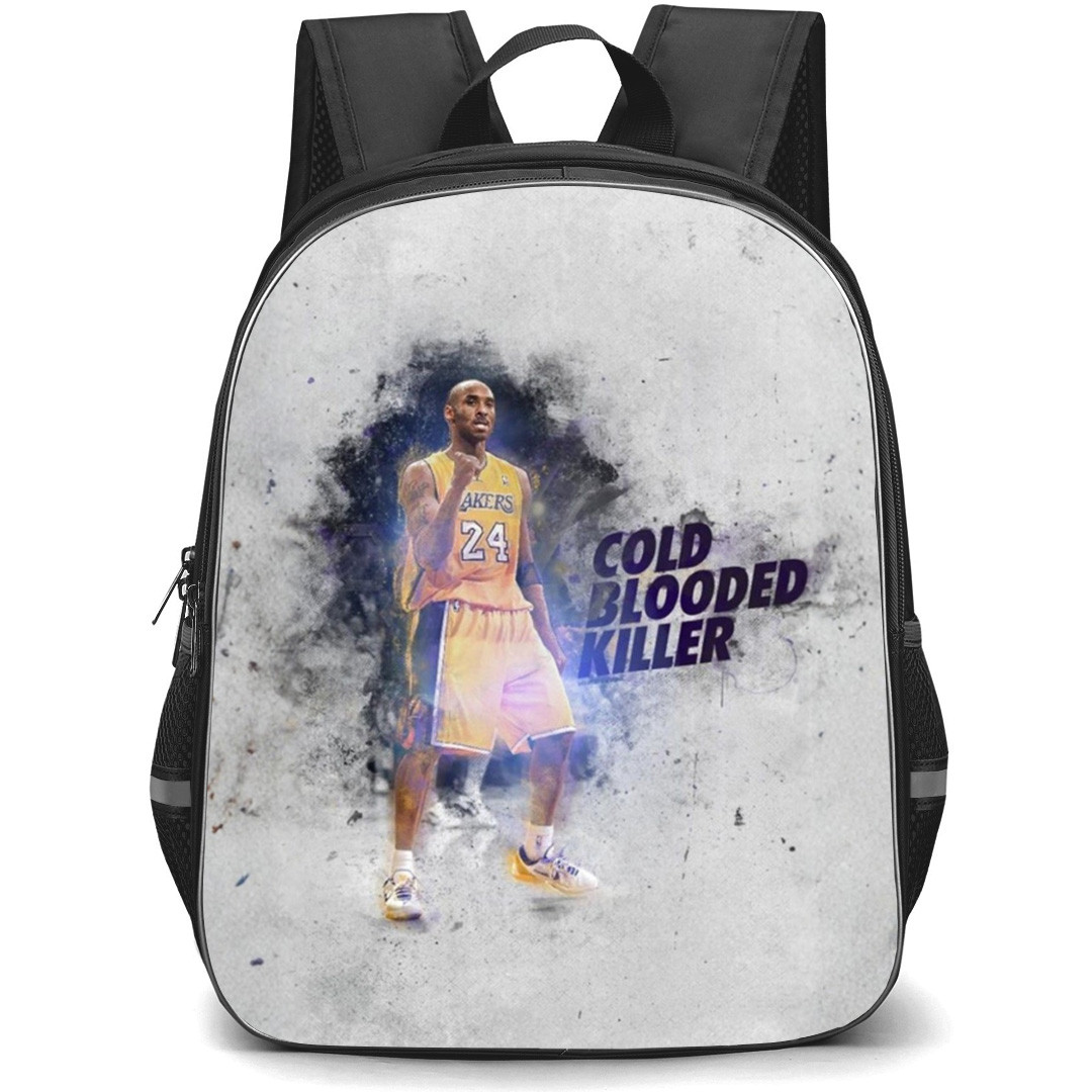 NBA Kobe Bryant Backpack School Bag StudentPack - Kobe Bryant Cold Blooded Killer Portrait Poster