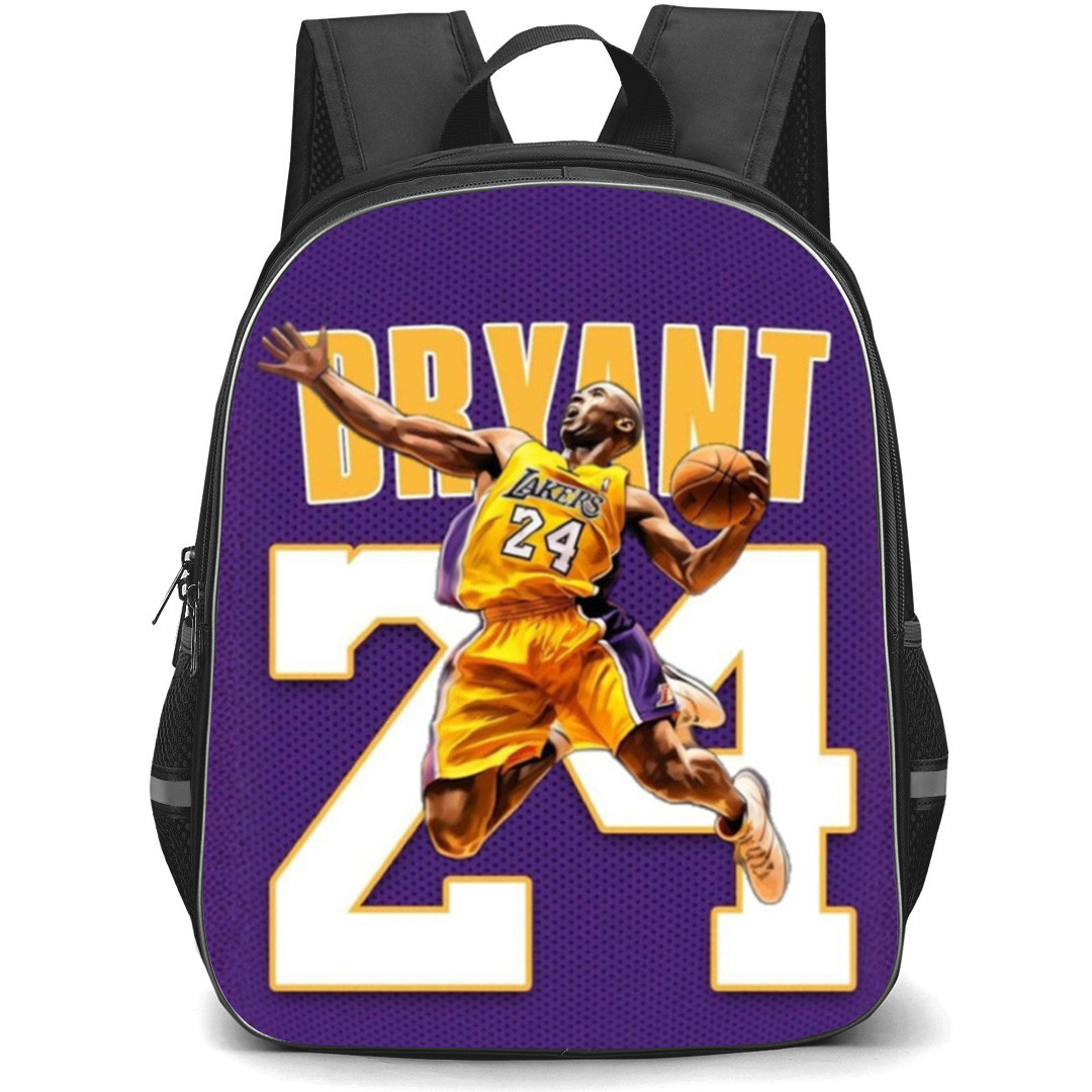 NBA Kobe Bryant Backpack School Bag StudentPack - Kobe Bryant Dunk Pose Jersey Poster