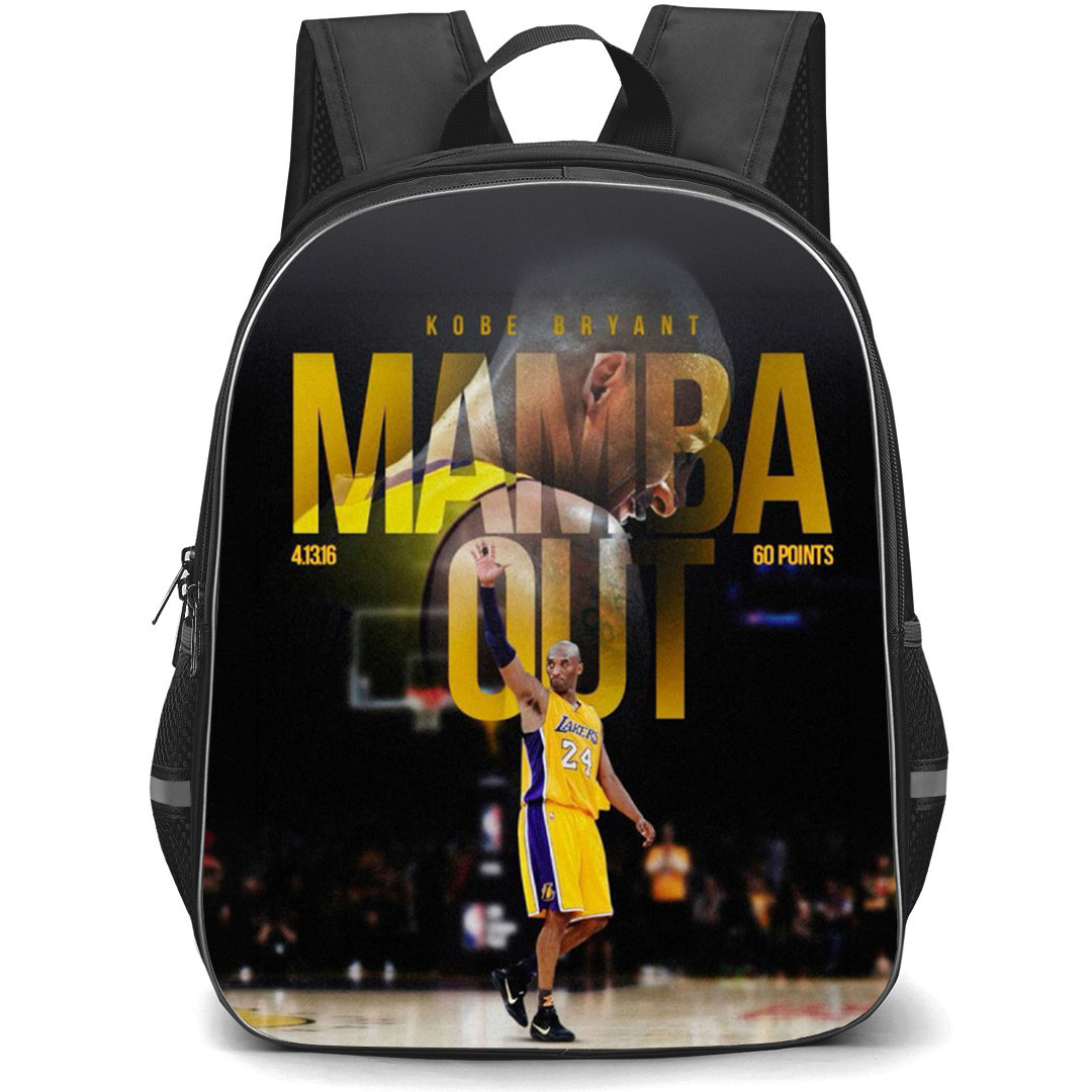 NBA Kobe Bryant Backpack School Bag StudentPack - Kobe Bryant Mamba Out Poster