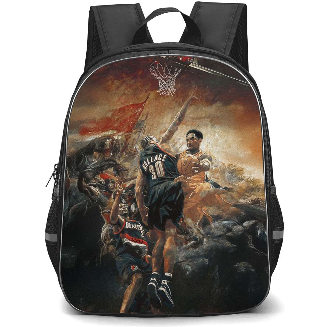 NBA Kobe Bryant Backpack StudentPack - Kobe Bryant Old School Hoops Painting Poster
