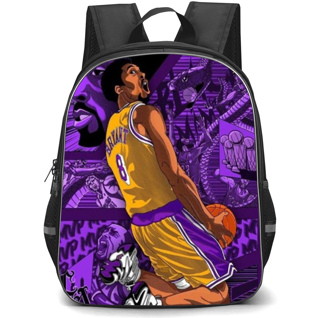 NBA Kobe Bryant Backpack School Bag StudentPack - Kobe Bryant Shouting Comic Art Poster