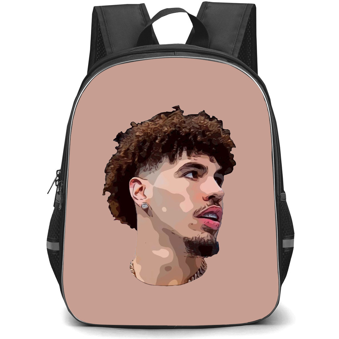 NBA LaMelo Ball Backpack StudentPack - LaMelo Ball Head Avatar Illustration Art Poster