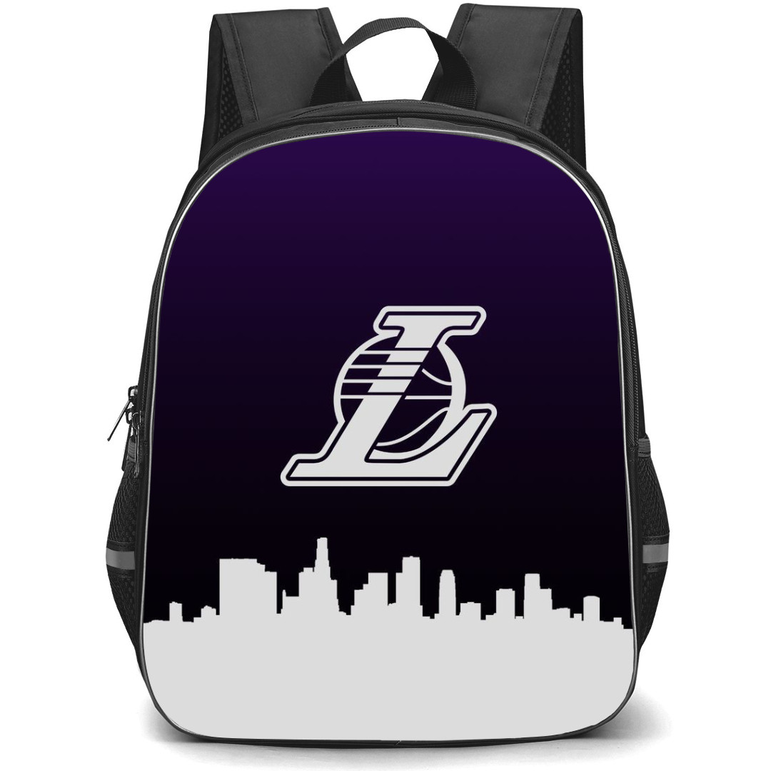 NBA Los Angeles Lakers Backpack StudentPack - Los Angeles Lakers Watercolor Art Logo