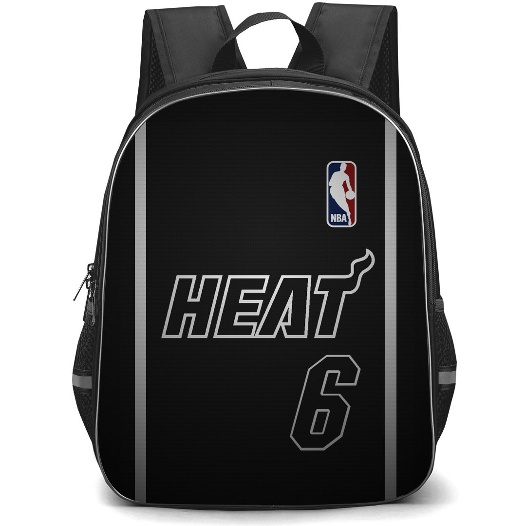 NBA Lebron James Backpack StudentPack - Lebron James Miami Heat No. 6 Jersey