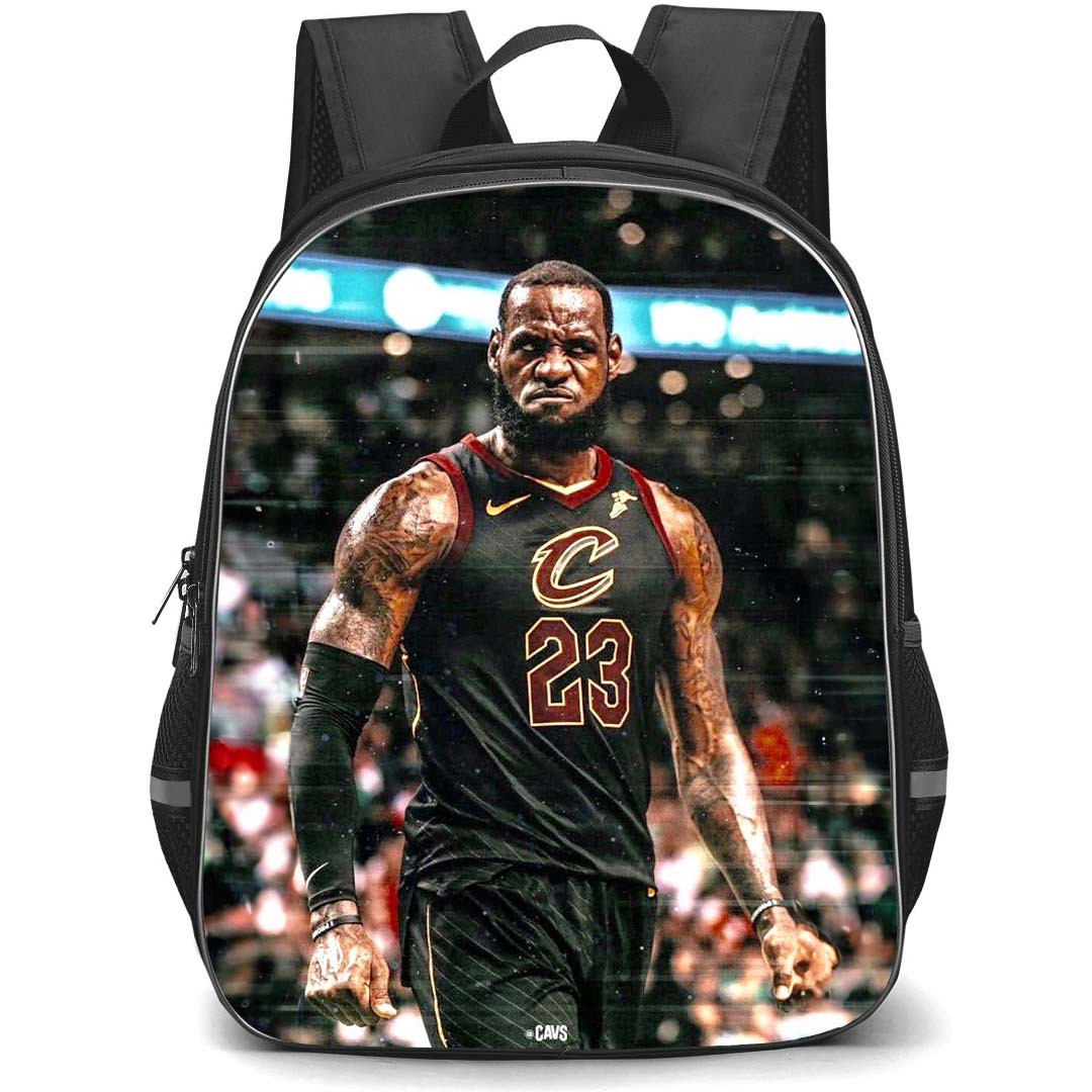 NBA Lebron James Backpack StudentPack - Lebron James Cleveland Cavaliers 23 Standing Portrait Poster