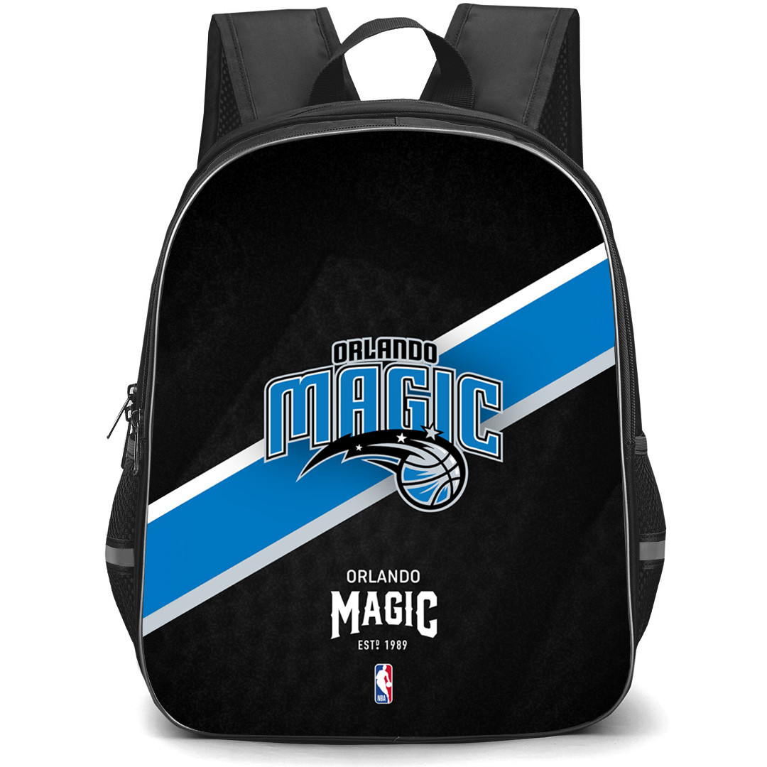 NBA Orlando Magic Backpack StudentPack - Team Logo Stripe Background