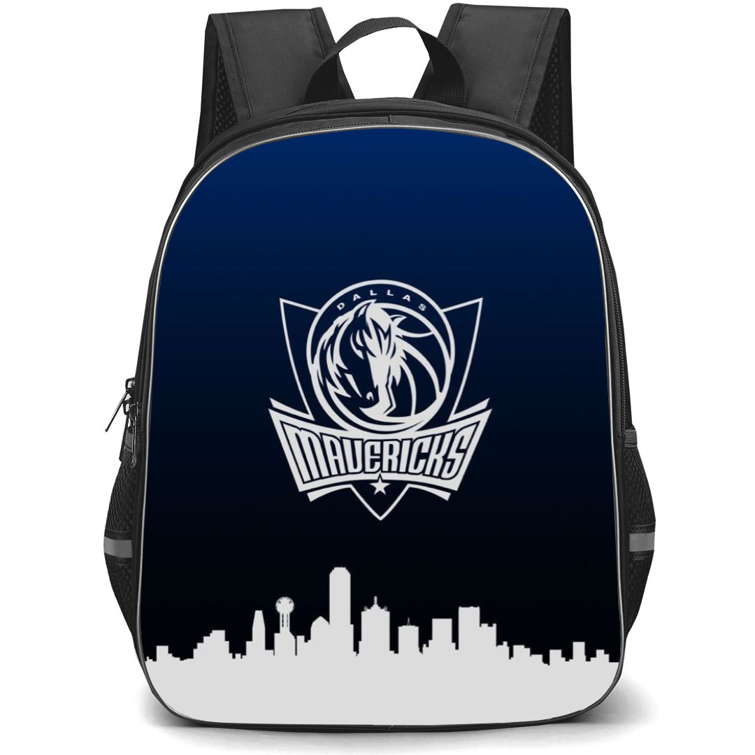 NBA Dallas Mavericks Backpack StudentPack - Dallas Mavericks Watercolor Art Logo