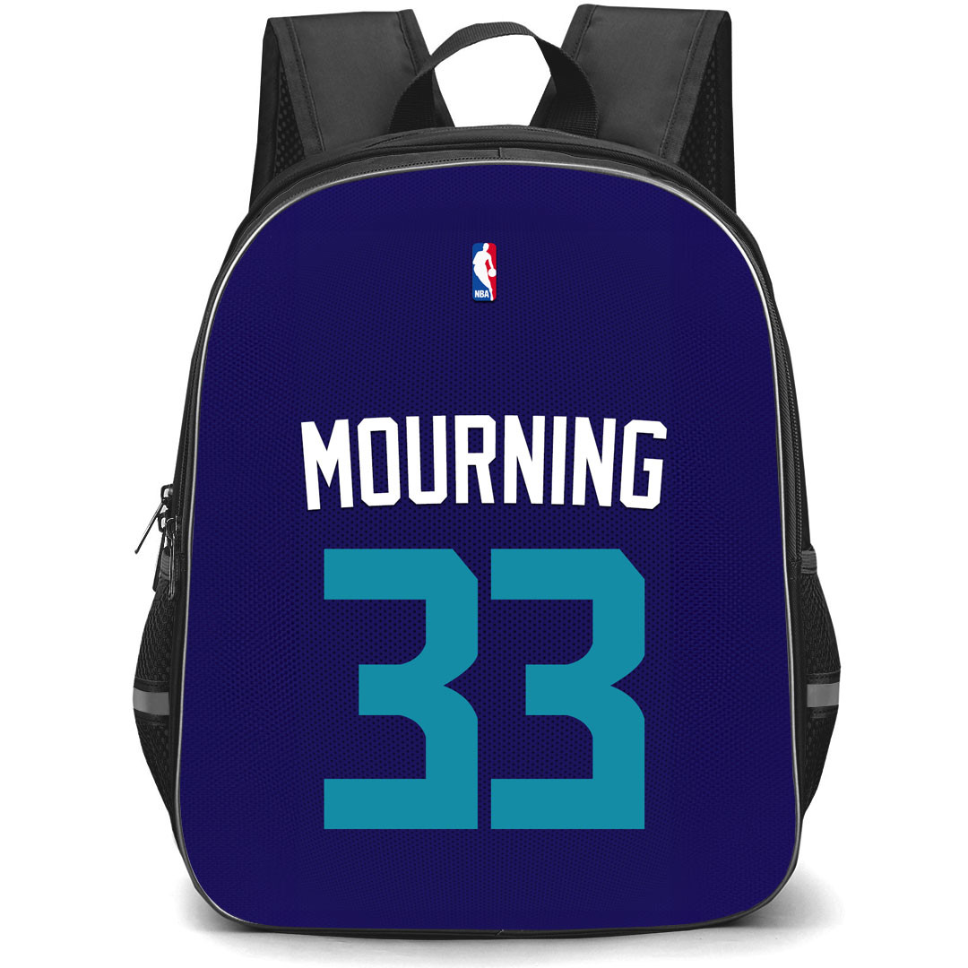NBA Alonzo Mourning Backpack StudentPack - Alonzo Mourning Charlotte Hornets No. 33 Jersey