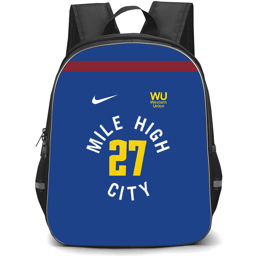 NBA Jamal Murray Backpack StudentPack - Jamal Murray Denver Nuggets No. 27 Jersey