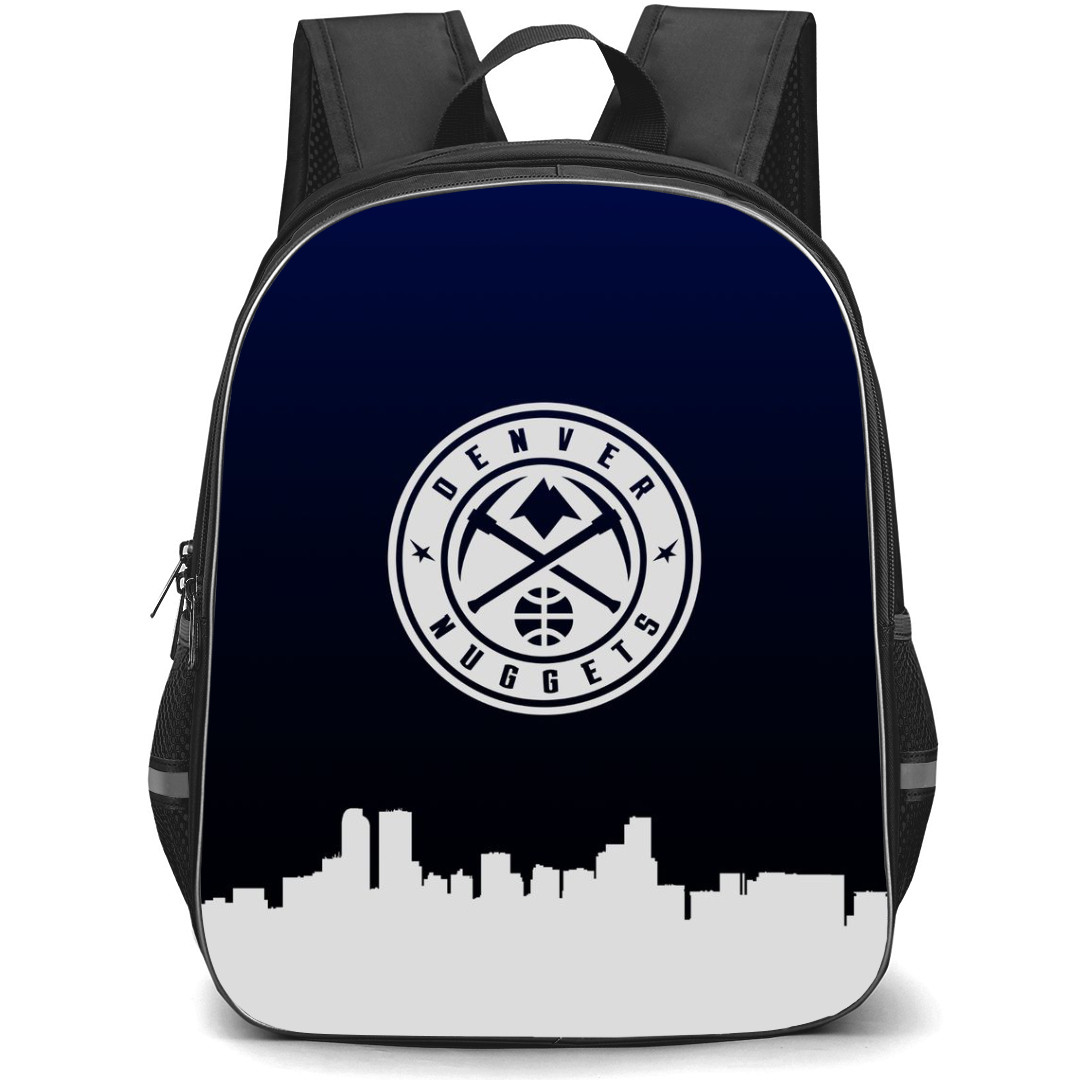 NBA Denver Nuggets Backpack StudentPack - Denver Nuggets Watercolor Art Logo