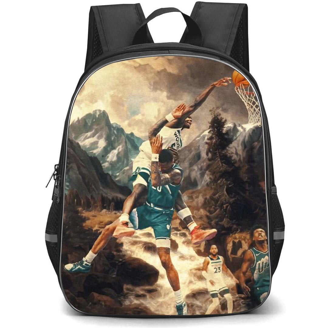 NBA Backpack StudentPack - NBA Old School Player Hoop Poster