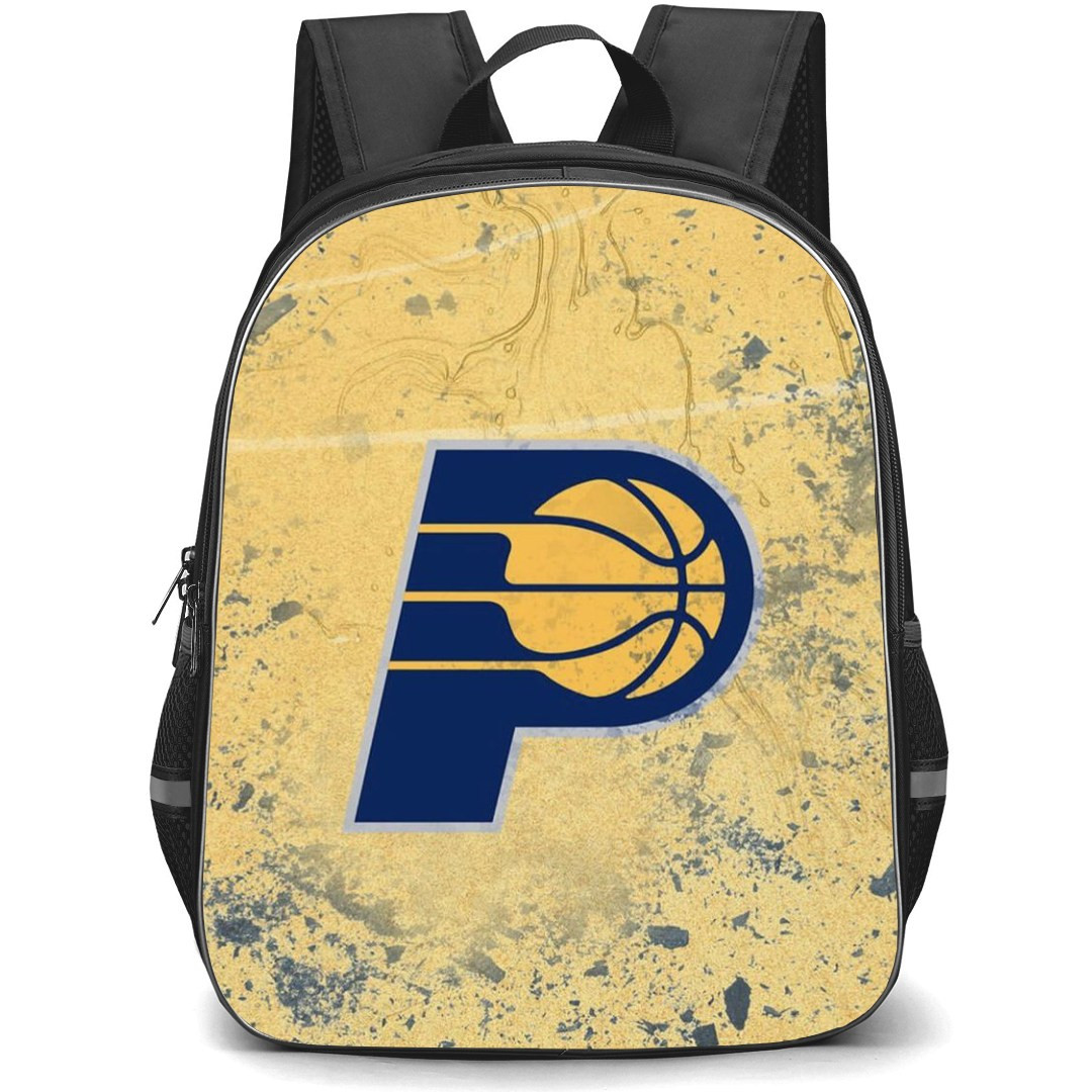 NBA Indiana Pacers Backpack StudentPack - Indiana Pacers Logo On Gold Abstract Background