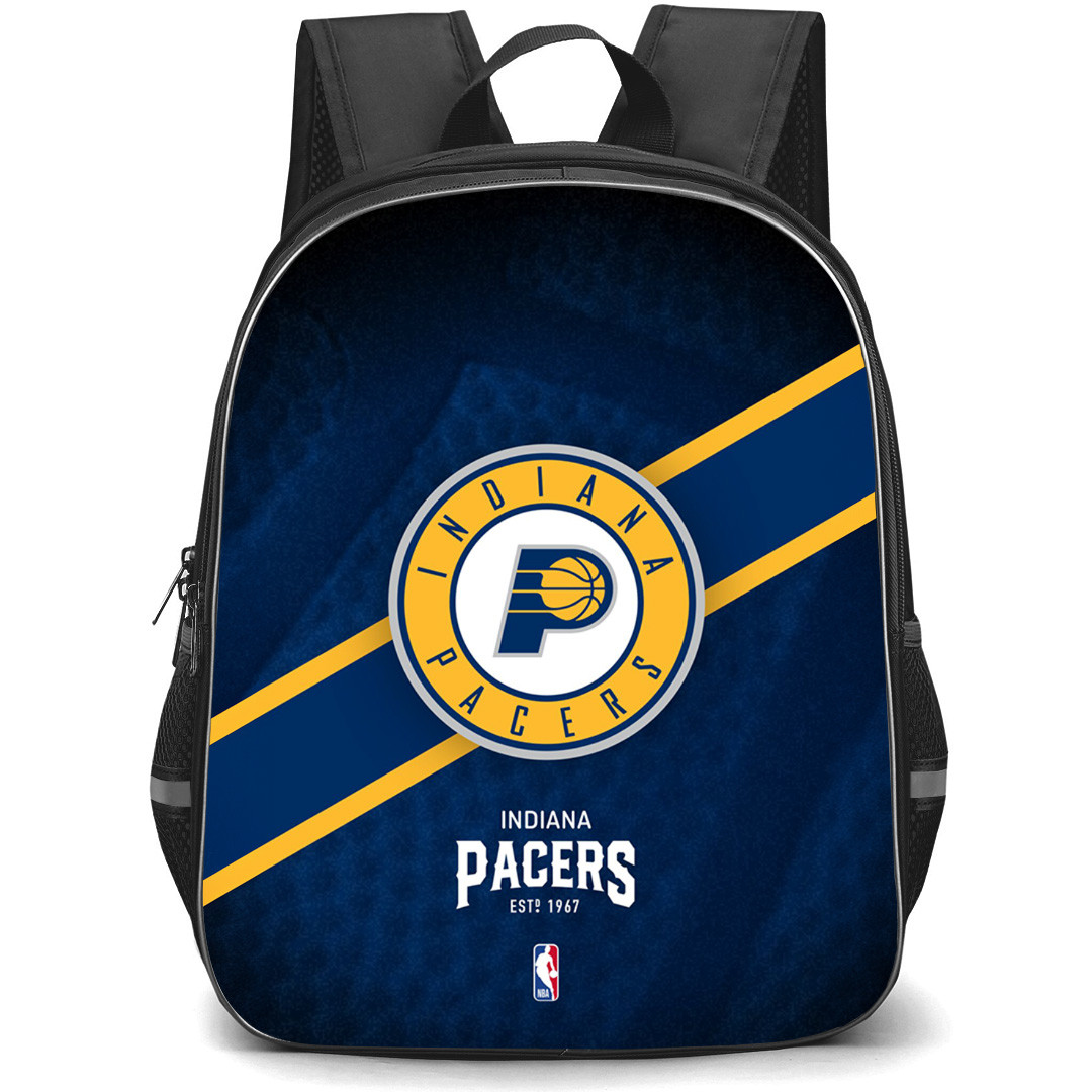 NBA Indiana Pacers Backpack StudentPack - Team Logo Stripe Background
