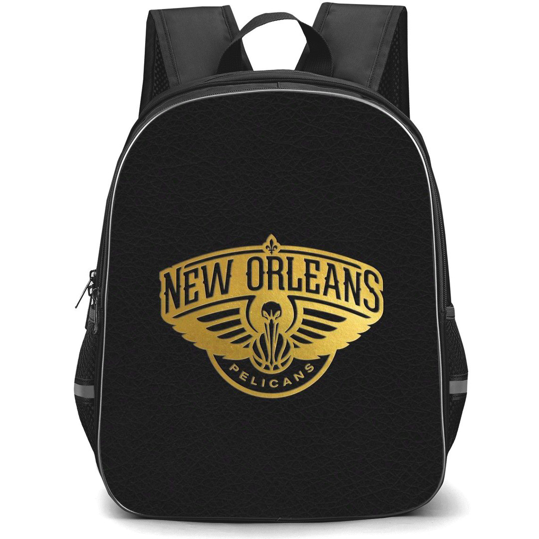 NBA New Orleans Pelicans Backpack StudentPack - New Orleans Pelicans Silhoutte Art Logo