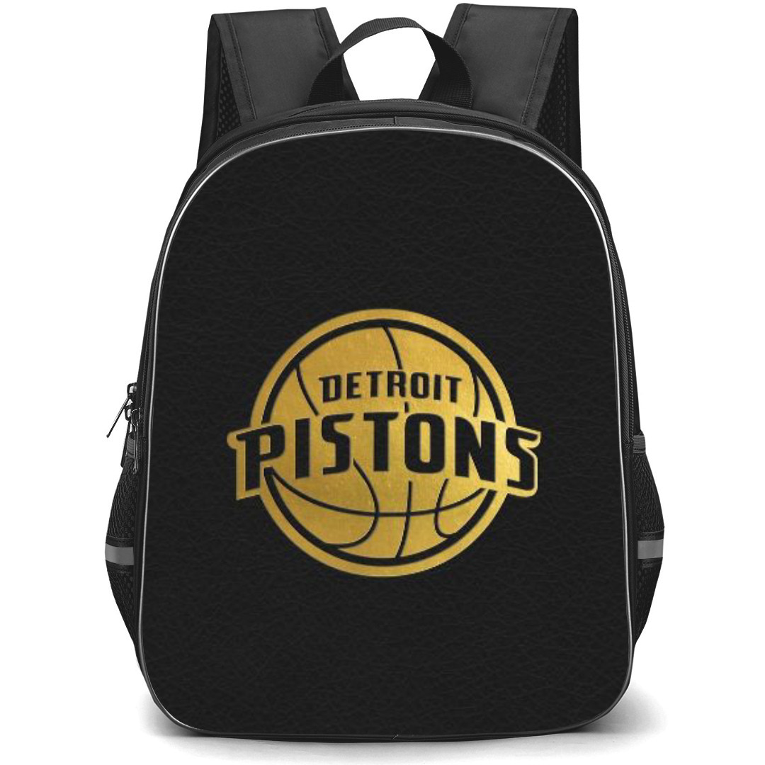 NBA Detroit Pistons Backpack StudentPack - Detroit Pistons Silhoutte Art Logo