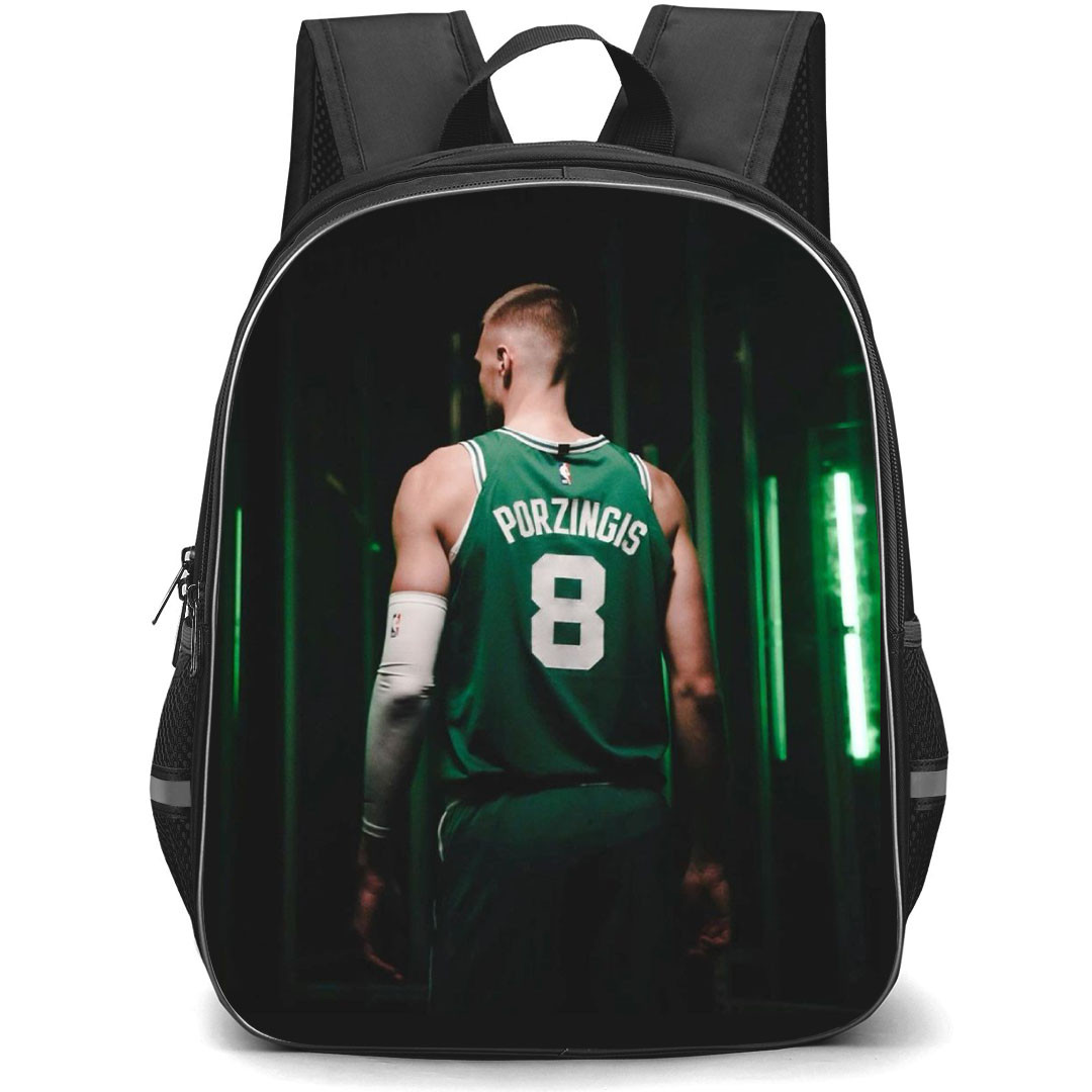 NBA Kristaps Porzingis Backpack StudentPack - Kristaps Porzingis Standing Back Jersey Poster