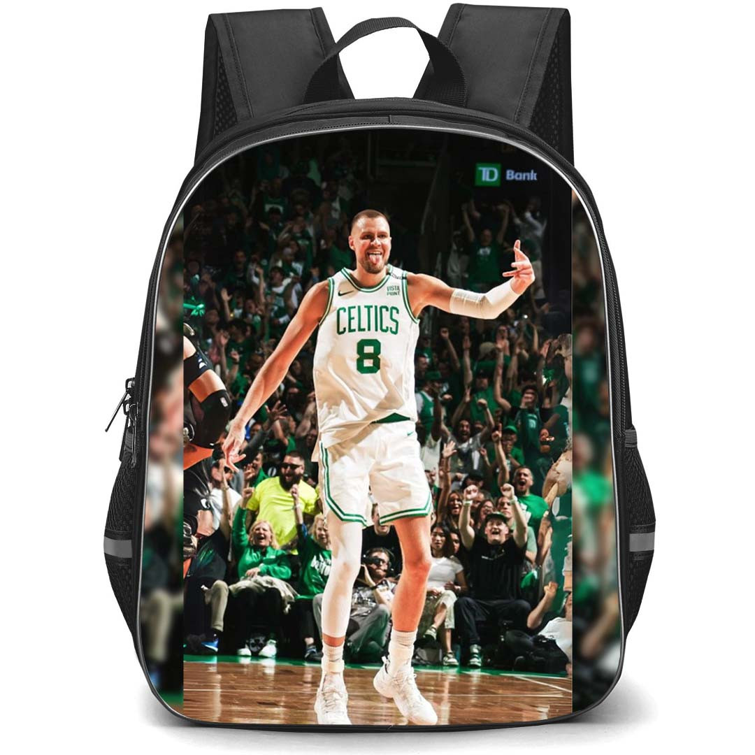 NBA Kristaps Porzingis Backpack StudentPack - Kristaps Porzingis Tongue Out Pose Poster