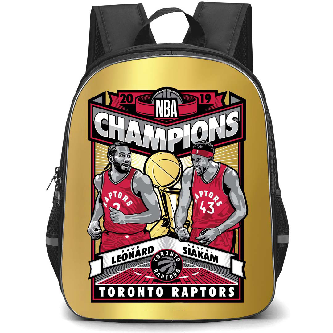 NBA Toronto Raptors Backpack StudentPack - Toronto Raptors 2019 Champions Illustration Art