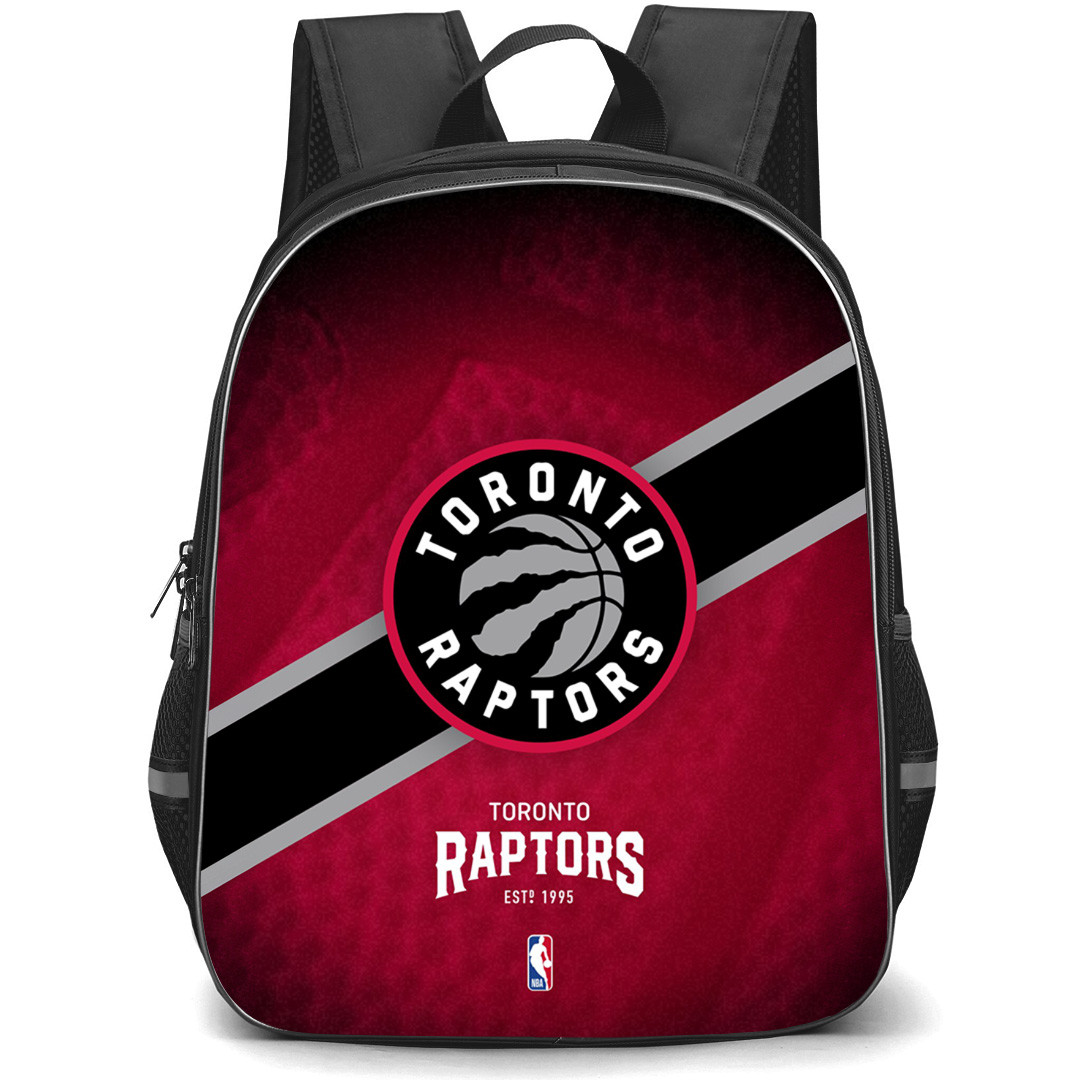 NBA Toronto Raptors Backpack StudentPack - Team Logo Stripe Background