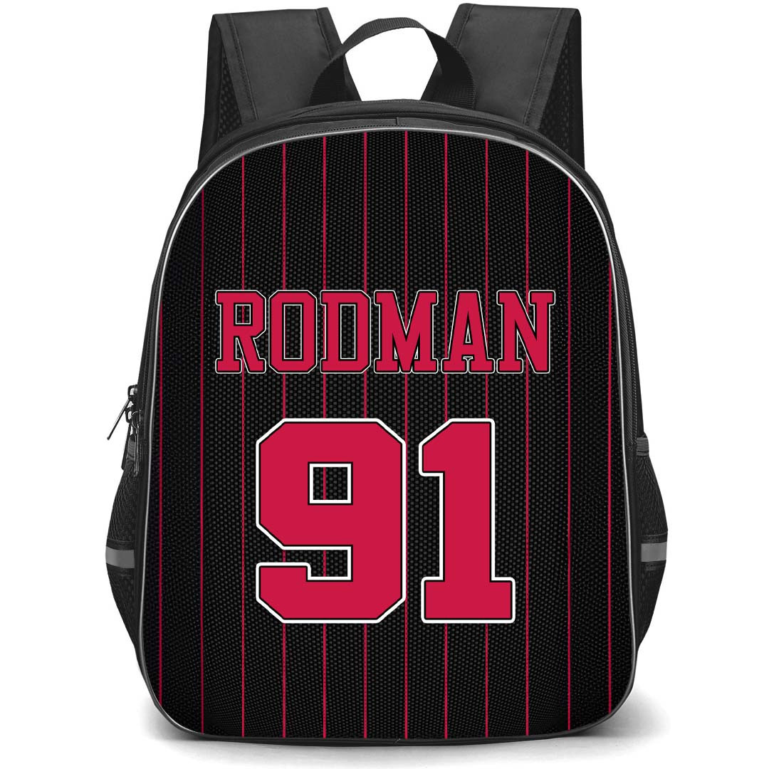 NBA Dennis Rodman Backpack StudentPack - Dennis Rodman Chicago Bulls No. 91 Jersey