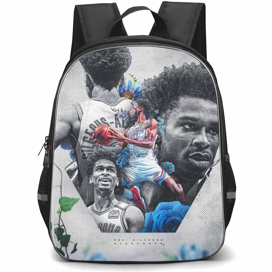 NBA Shai Gilgeous-Alexander Backpack StudentPack - Shai Gilgeous-Alexander Grayscale Poster