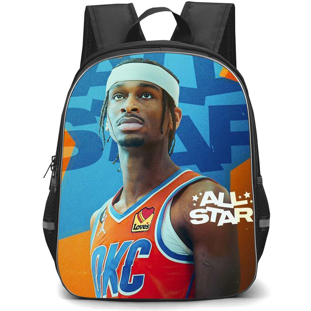 NBA Shai Gilgeous-Alexander Backpack StudentPack - Shai Gilgeous-Alexander OKC Thunder Portrait Poster