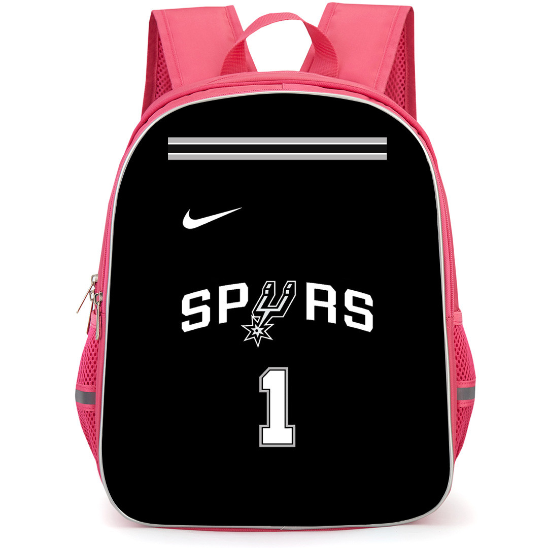 NBA Backpack StudentPack - NBA San Antonio Spurs NBA Logo On Black Background