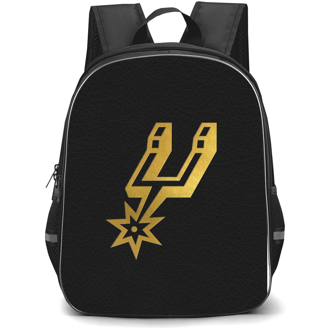 NBA San Antonio Spurs Backpack StudentPack - San Antonio Spurs Watercolor Art Logo