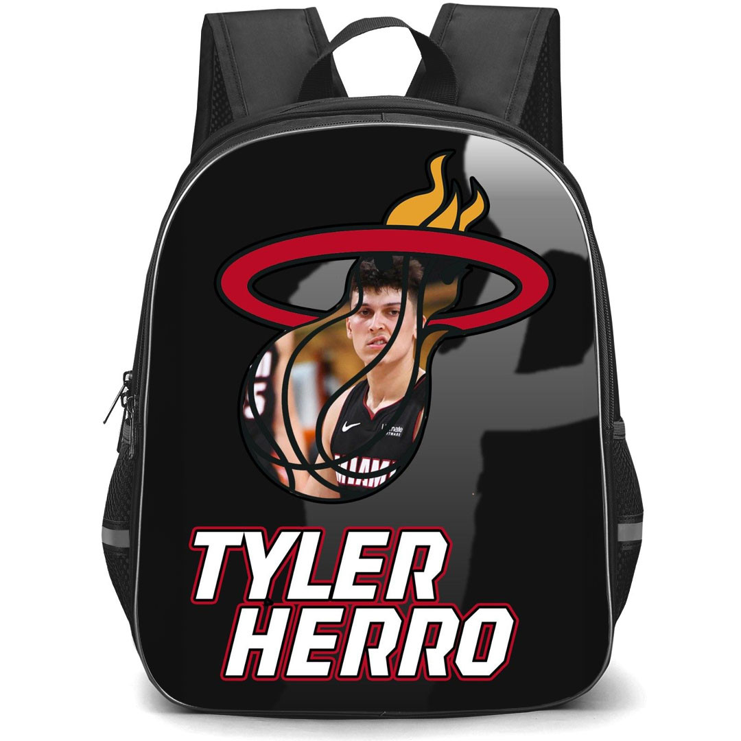 NBA Tyler Herro Backpack StudentPack - Tyler Herro Inside Miami Heat Logo