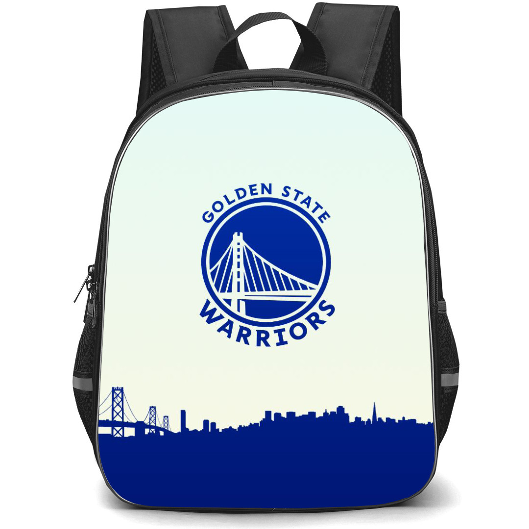 NBA Golden State Warrior Backpack StudentPack - Golden State Warrior Silhoutte Art Logo
