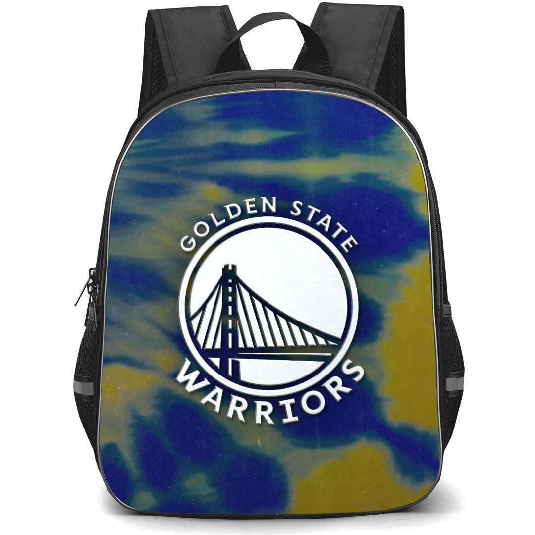 NBA Golden State Warriors Backpack StudentPack - Golden State Warriors Watercolor Art Logo