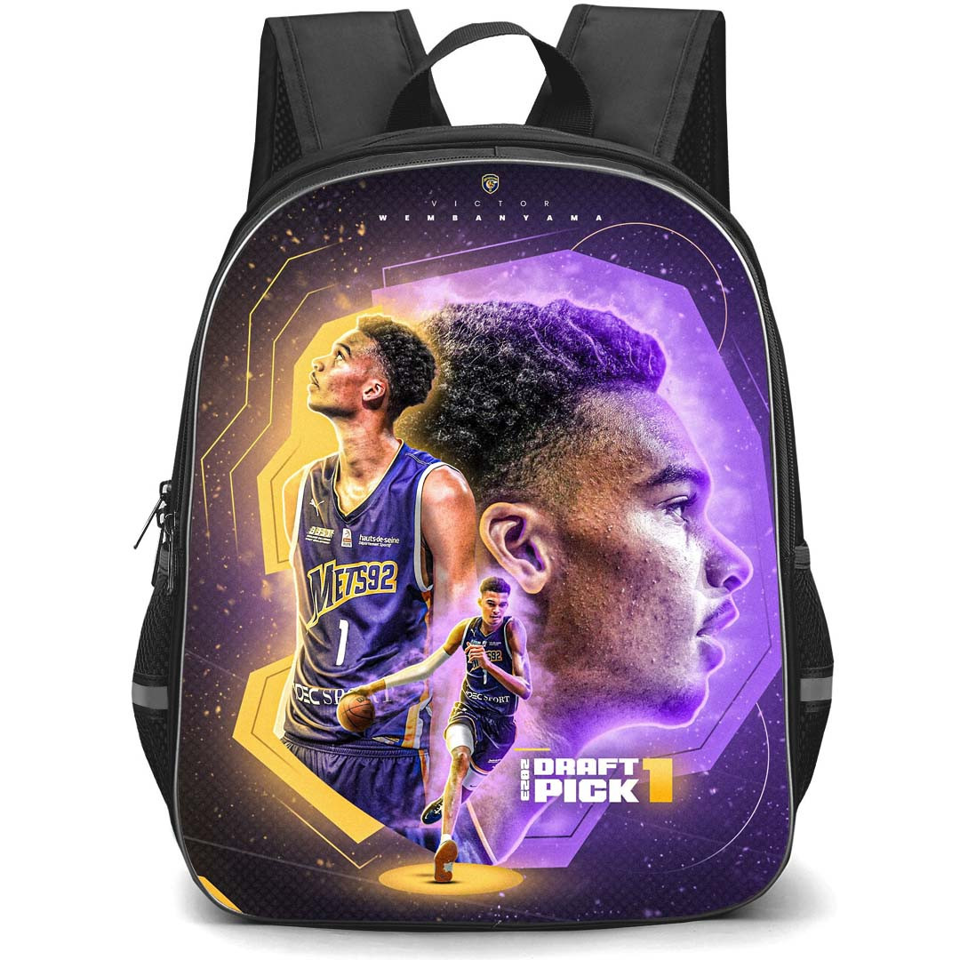 NBA Victor Wembanyama Backpack StudentPack - Victor Wembanyama On 2023 Draft Pick 1 Poster