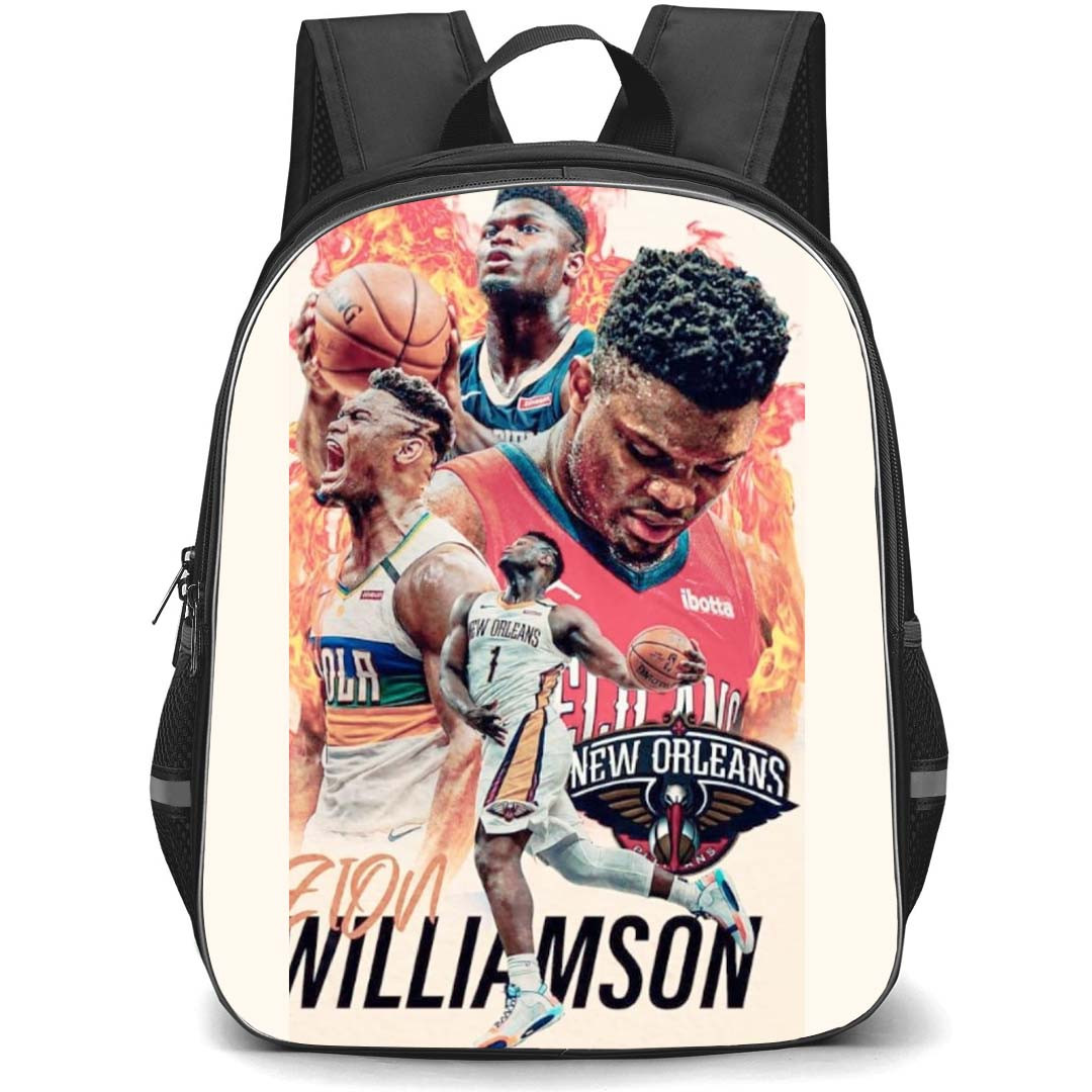 NBA Zion Williamson Backpack StudentPack - Zion Williamson Collage Team Poster