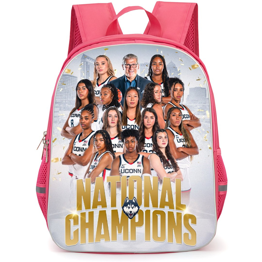Uconn Huskies Womens Basketball Team Backpack StudentPack - Uconn Huskies Win Their First National Title Since 2016 Poster