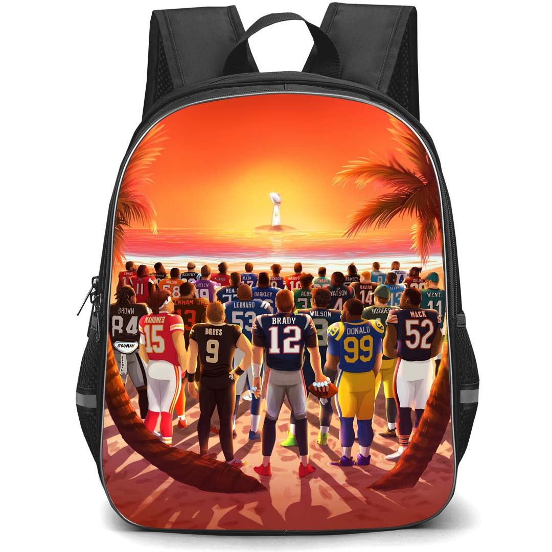 NFL Backpack StudentPack - NFL 100th Season Illustration Art Poster